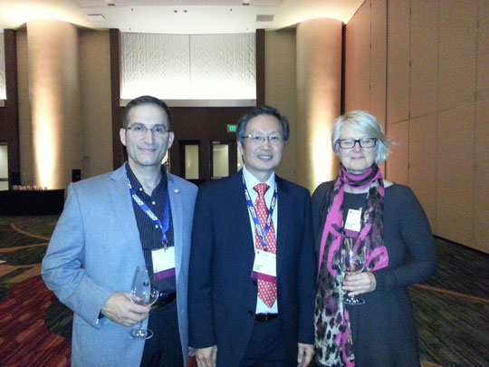 Dr Alex Chee with 2 friends at 2014 AAP